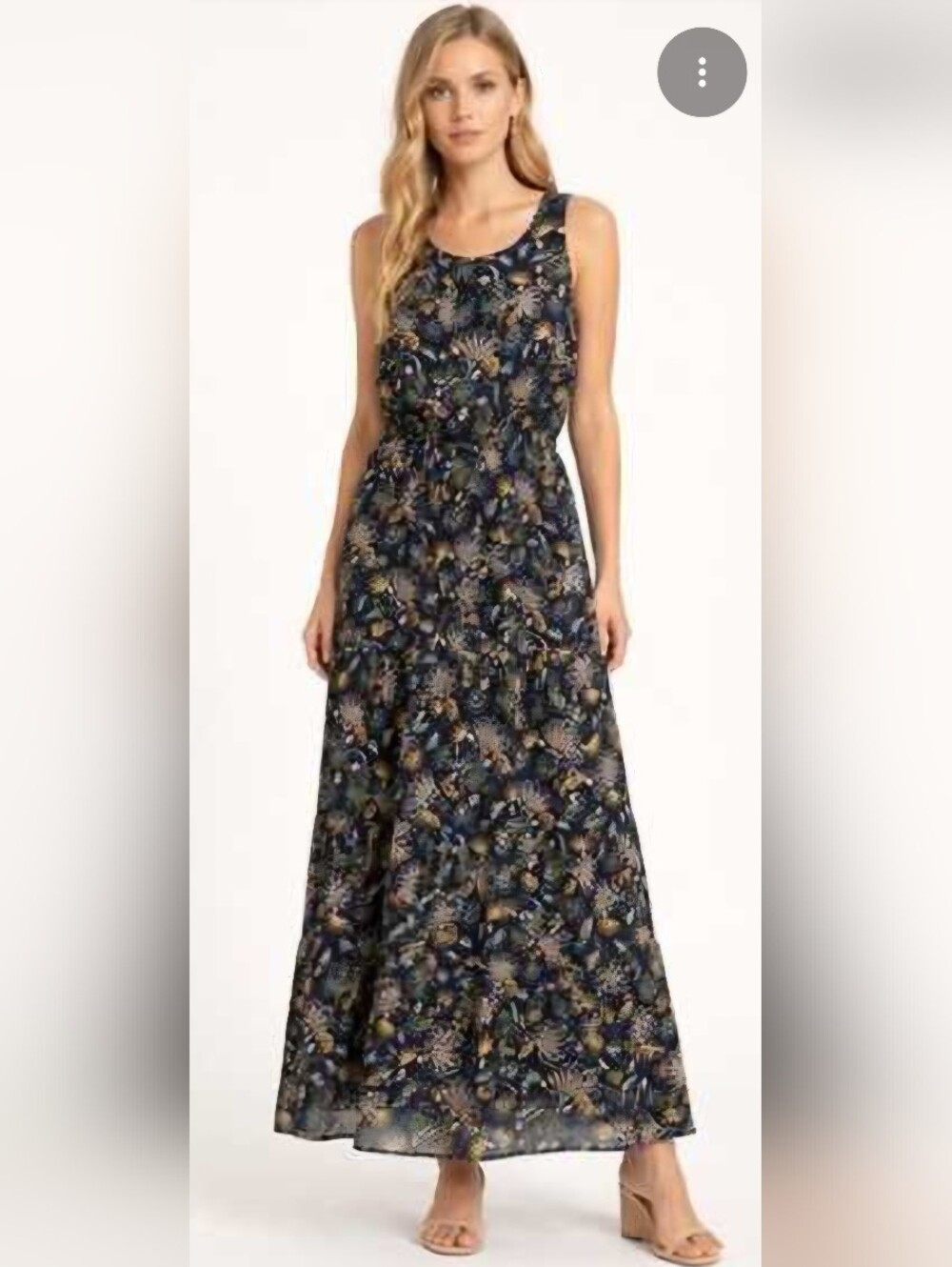 Anthropologie Lara Guidotti Silk Blend Sleeveless Floral Maxi Dress NWT Small